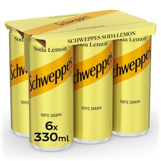 SCHWEPPES | Σόδα με Λεμόνι 6x330ml