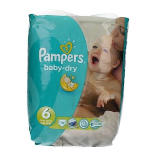 PAMPERS | BABY DRY | ΠΑΝΕΣ ΜΩΡΟΥ EXTRA LARGE 15+ KGR No 6 19 ΤΕΜ