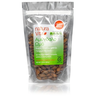 NATURA VITA | Αμύγδαλο Ωμό Χωρίς Γλουτένη 200g