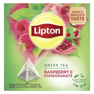 LIPTON | Τσάι Πράσινο Βατόμουρο & Ρόδι 20x1.4g