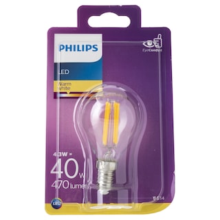 PHILIPS | Λάμπα Led Filament E14 4.3W 1 Τεμάχιο