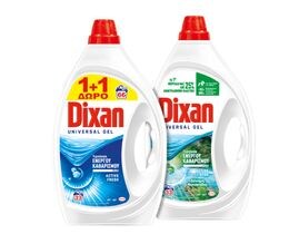 DIXAN | Υγρό Απορρυπαντικό Ρούχων Universal Gel 33 Μεζούρες 1+1 Δώρο
