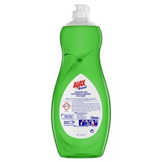 AJAX | Υγρό Πιάτων Excel Μήλο 750ml Έκπτωση 0.50Ε