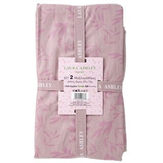 LAURA ASHLEY | Μαξιλαροθήκες Βαμβακερές Σετ Ροζ 1 Τεμάχιο