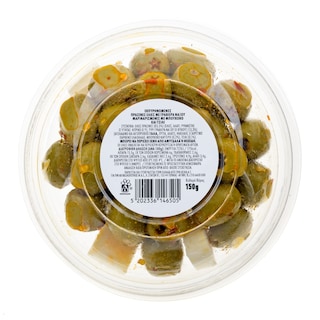 EXCELLENT TAPAS | Ελιές Πράσινες με Γραβιέρα Νάξου και Τσίλι 150g