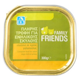 FAMILY FRIENDS | Σκυλοτροφή Σε Κονσέρβα Alu Γαλοπούλα 300 gr