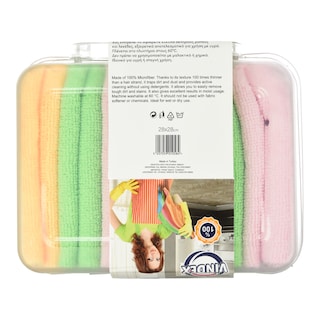 VINDEX | Πανάκια Microfiber με Δοχείο Φύλαξης 6 Τεμάχια