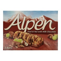 ALPEN | Μπάρες Δημητριακών Φρούτα Ξηροί Καρποί Σοκολάτα 5x29gr
