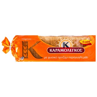 ΚΑΡΑΜΟΛΕΓΚΟΣ | TOAST BREAD WHEAT 680 GR 680G 0.60E CHEAPER