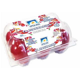 ΧΡΥΣΑ ΑΥΓΑ | Αυγά Βρασμένα & Βαμμένα 6 Τεμάχια