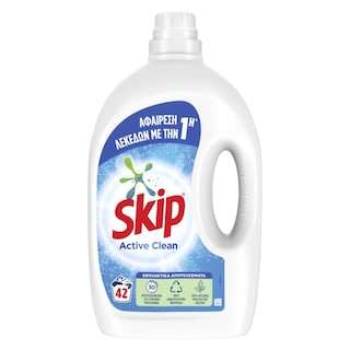 SKIP | Υγρό Πλυντηρίου Ρούχων Active Clean 42 Μεζούρες