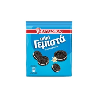 ΠΑΠΑΔΟΠΟΥΛΟΥ | Μπισκότα Mini Γεμιστά Κρέμα Βανίλια 90 gr