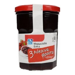 ΑΒ | ΜΑΡΜΕΛΑΔΑ ΜΕ ΚΟΚΚΙΝΑ ΦΡΟΥΤΑ 450 GR