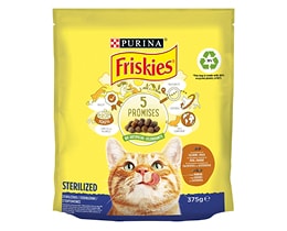 FRISKIES | Γατοτροφή Για Στειρωμένες Γάτες Γαλοπούλα Λαχανικά 375 gr