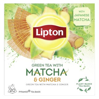LIPTON | Πράσινο Τσάϊ Matcha Ginger  20 X 1.5 gr
