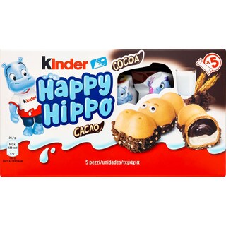 KINDER | HAPPY HIPPO | ΓΚΟΦΡΕΤΑ ΚΑΚΑΟ 102,5 GR