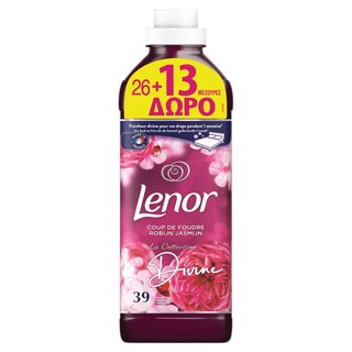 LENOR | Συμπυκνωμένο Μαλακτικό Divine Ruby Jasmine 26+13 Μεζούρες Δώρο