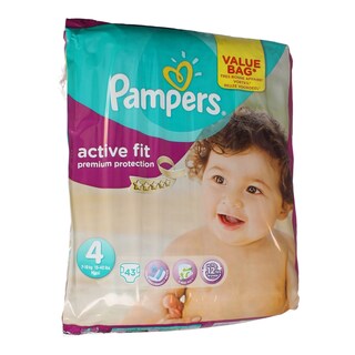PAMPERS | ACTIVE FIT | ΠΑΝΕΣ ΜΩΡΟΥ MAXI 7 - 18 KGR No 4 43 ΤΕΜ