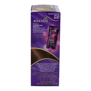 KOLESTON | Βαφή Μαλλιών Καστανό Χρυσαφί 5/37 1 Τεμάχιο