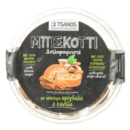 ΤΣΑΝΟΣ | Μπισκότα Αμύγδαλο & Κανέλα 250g