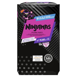 NINJAMAS | Πάνες Βρακάκι Pyjama Pants 4-7 Ετών για Κορίτσια 10 Τεμάχια