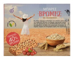 ΒΙΟΛΑΝΤΑ | ΜΠΑΡΕΣ ΒΡΩΜΗΣ ΜΕ CRANBERRY 40G