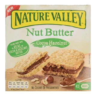 NATURE VALLEY | Μπισκότα Βρώμης Κακάο Βούτυρο Φουντουκιού 4 X 38gr