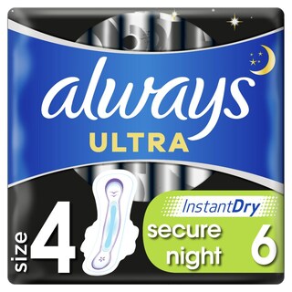 ALWAYS | Σερβιέτες Ultra Secure Night 6 Τεμάχια