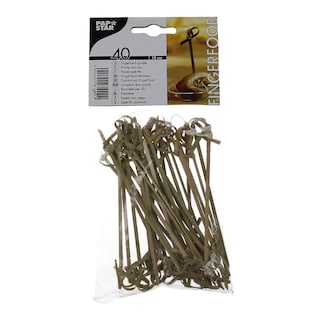 - | Fork Fingerfood Bamboo 10cm 40 Pieces