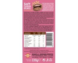 SOFT COOKIE | Μπισκότα Soft Cookies Βρώμης Ruby Σοκολάτα 220g