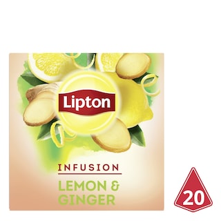 LIPTON | Αφέψημα Λεμόνι Τζίντζερ 20x2g