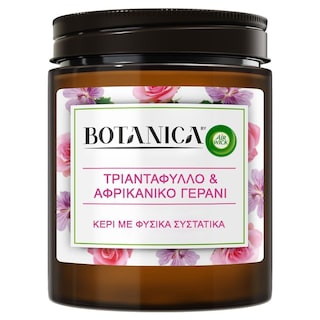 AIRWICK | BOTANICA | Αρωματικό Χώρου Κερί Τριαντάφυλλο & Γεράνι 205g