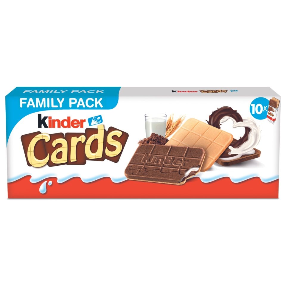 KINDER Γκοφρέτα Kinder Cards 256g