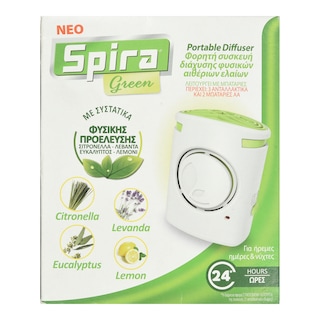SPIRA | Εντομοαπωθητική Συσκευή Spira Green + 3 Ανταλλακτικά 4 Τεμάχια