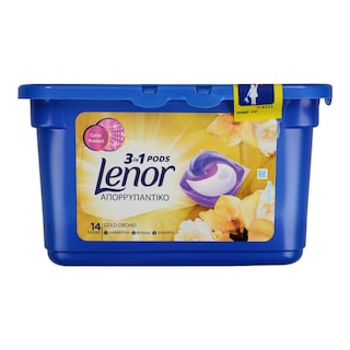 LENOR | Kάψουλες Πλυντηρίου Ρούχων 3in1 Pods Gold Orchid 14 Μεζούρες