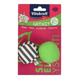 VITAKRAFT | Παιχνίδι Γάτας Μπάλες + Catnip 2 Τεμάχια