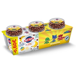 ΚΡΙ ΚΡΙ | Επιδόρπιο Γιαουρτιού PJ Masks Μπανάνα Σοκομπιλάκια 3x150g Έκπτωση 0.60Ε