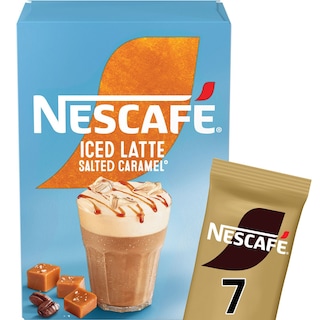 NESCAFE | GOLD | Στιγμιαίος Καφές Iced Latte Salted Caramel 7x14.5g