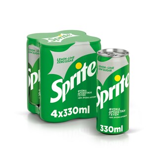 SPRITE | ZERO | Αναψυκτικό Zero Lemon Lime 4x330ml