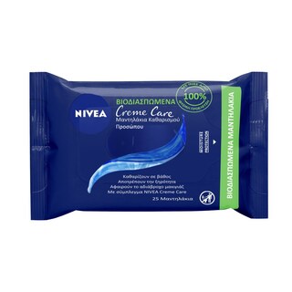 NIVEA | Μαντηλάκια Ντεμακιγιάζ Creme Care 25 Τεμάχια