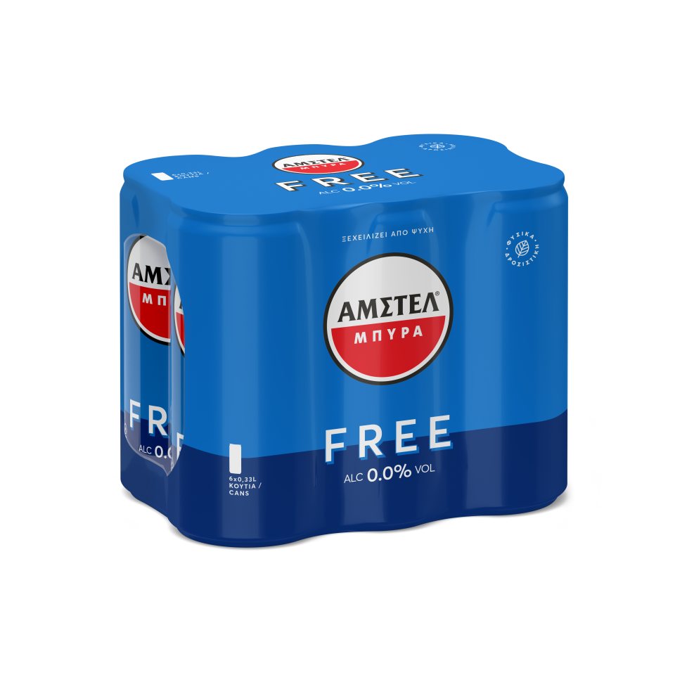 AMSTEL Μπύρα Free Χωρίς Αλκοόλ Κουτί 6x330ml