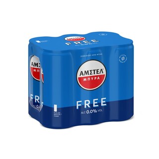 AMSTEL | FREE | Μπύρα Free Χωρίς Αλκοόλ Κουτί 6x330ml