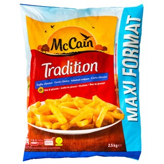 McCAIN | Πατάτες Κατεψυγμένες Tradition Κλασικό Κόψιμο 2.5kg