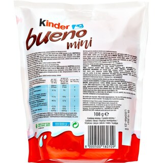 KINDER | Milk Chocolates Bueno Minis Hazelnut 108g