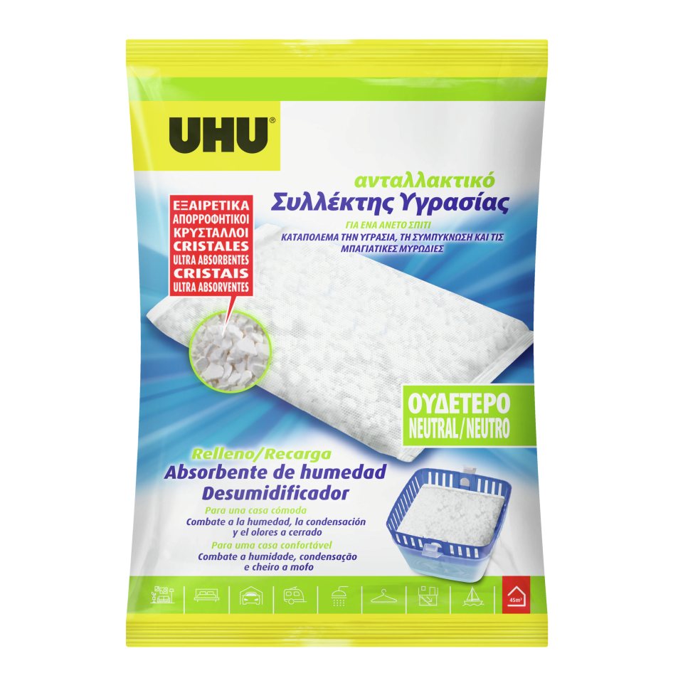 UHU Συλλέκτης Υγρασίας Ανταλλακτικό 450g 1 Τεμάχιο