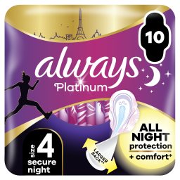 Σερβιέτες Ultra Platinum Secure Night 10 Τεμάχια