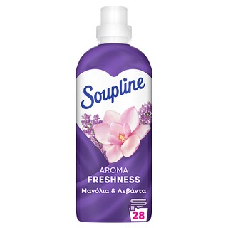 SOUPLINE | Συμπυκνωμένο Μαλακτικό Aroma Μανόλια & Λεβάντα 28 Μεζούρες