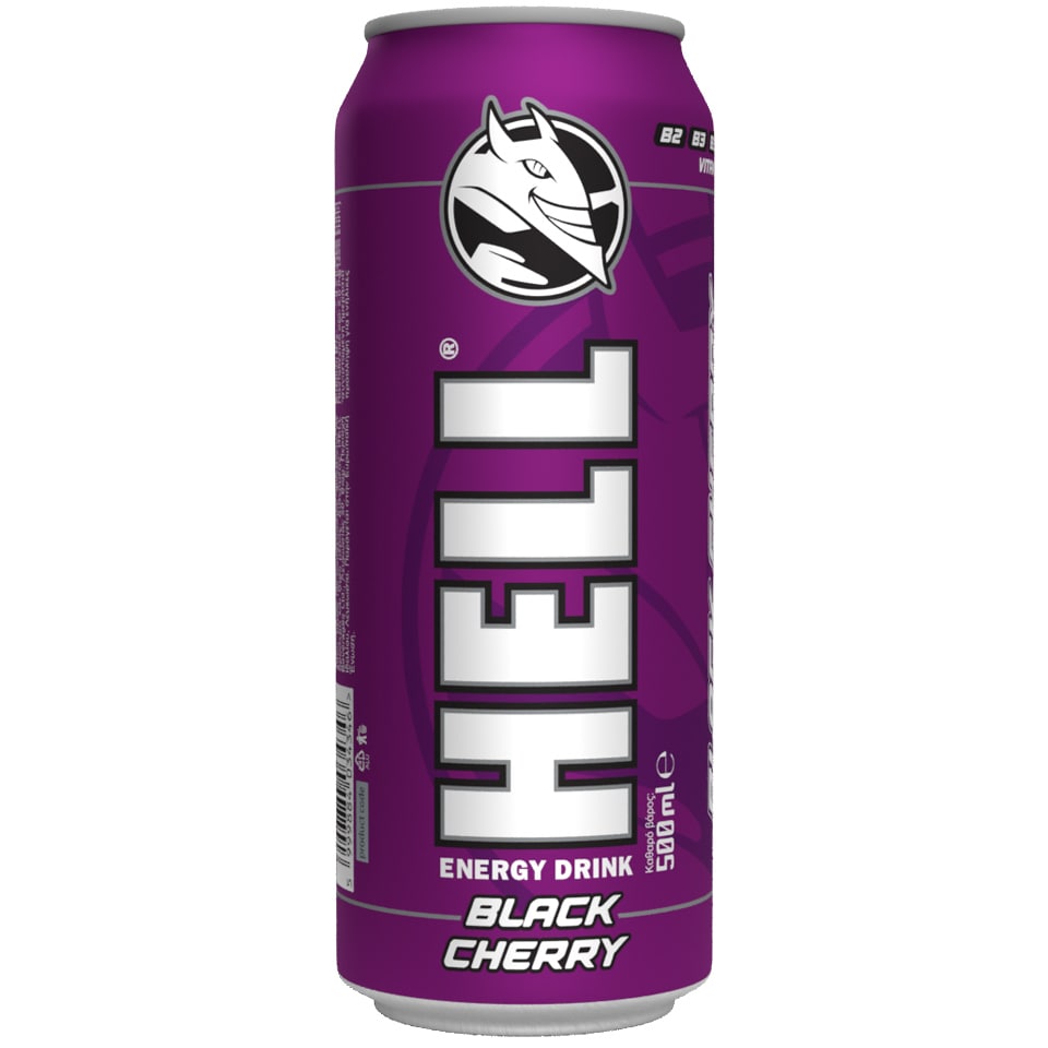 HELL Ενεργειακό Ποτό Black Cherry Κουτί 500ml