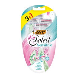 BIC | Ξυραφάκια Miss Soleil Sensitive 3+1 Τεμάχια Δώρο