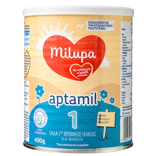 MILUPA | Γάλα 1ης Βρεφικής Ηλικίας Aptamil Σκόνη 400g